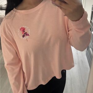Pink Long Sleeve Top